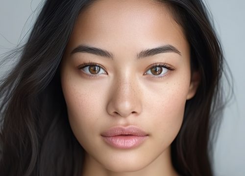 Young woman with radiant skin after a Hydrafacial